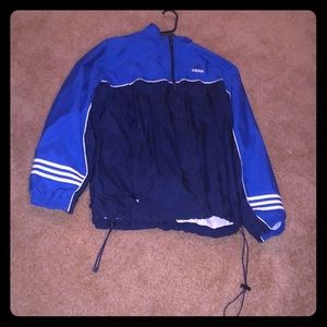 Blue and dark blue adidas jacket